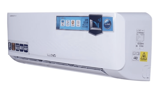 Lloyd 1 Ton 3 Star Fixed Speed Split Air Conditioner With PM 2.5 Air Filter & Anti Viral Dust Filter Smart 4-way Swing (Copper, 2023 model - GLS12C3XWADS, White)